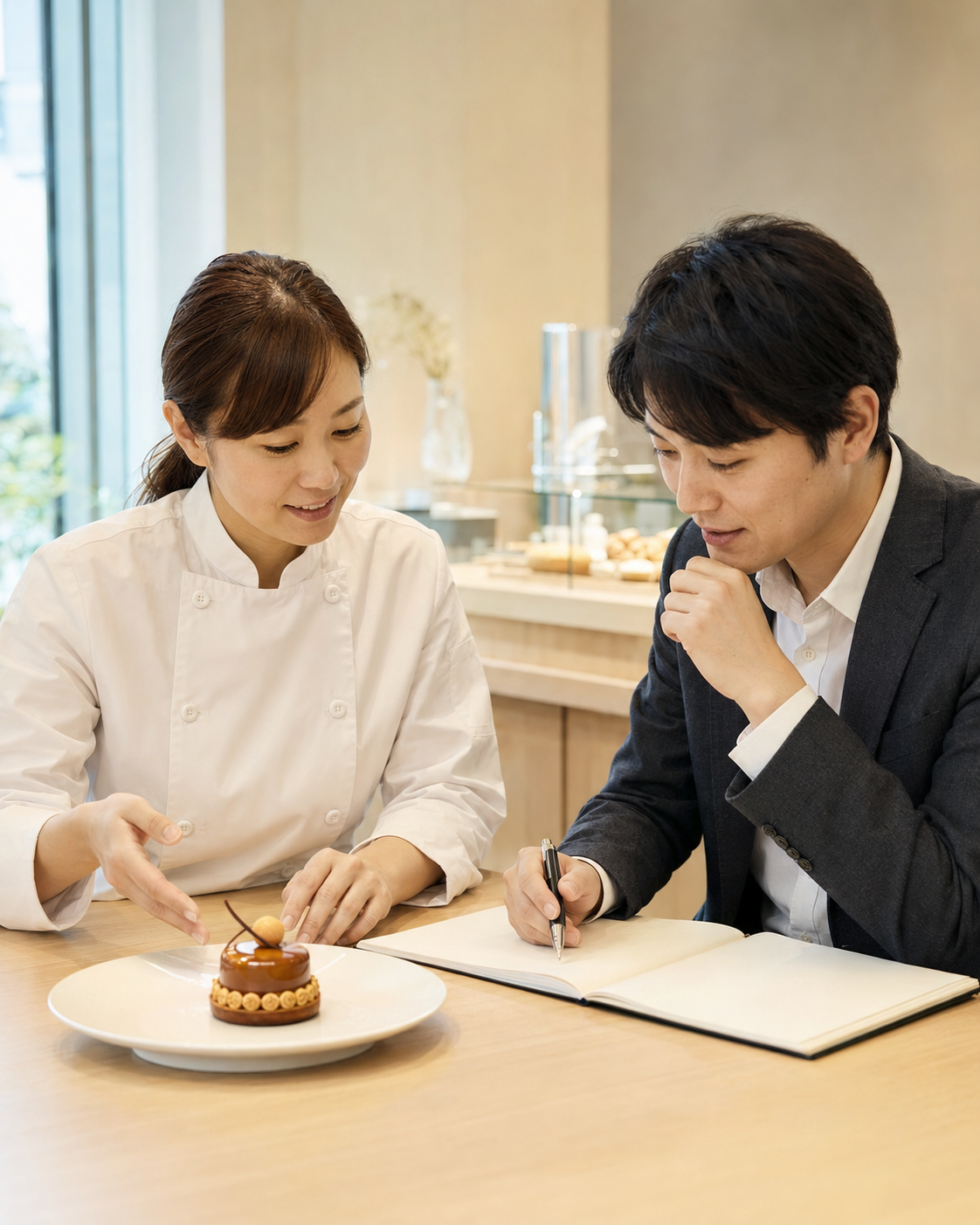 これまでの経験を活かして新しい仕事に挑戦するパティシエ